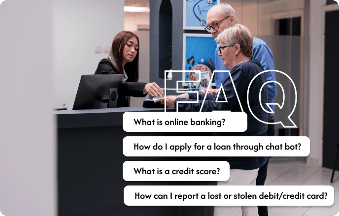 Banking knowledge base for customer self-service.